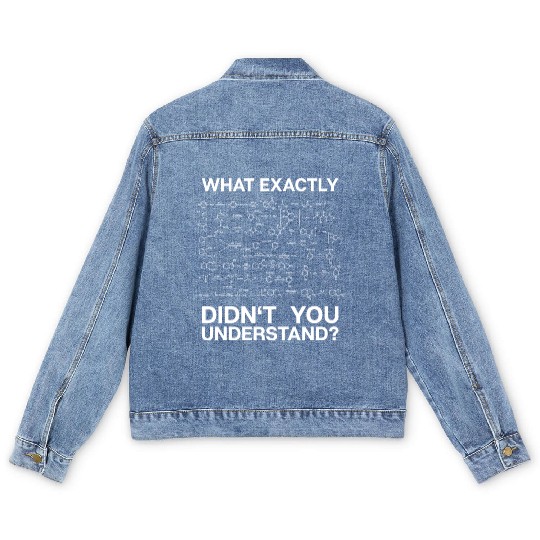 Chemistry Chemist Gift Present Organic Equations Men's Denim Jackets