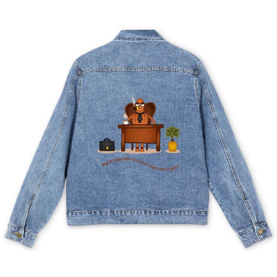 Robot Office Men's Denim Jackets