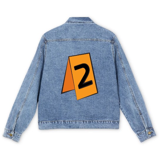 crime scene number Men's Denim Jackets