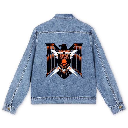 hawk crest mma Men's Denim Jackets