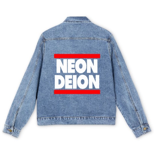 Neon Deion Sanders Primetime Atlanta Sf Men's Denim Jackets