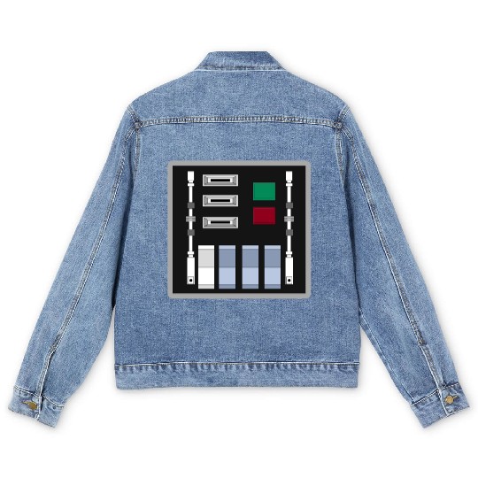 Darth Vader Control Panel - A New Hope Men's Denim Jackets
