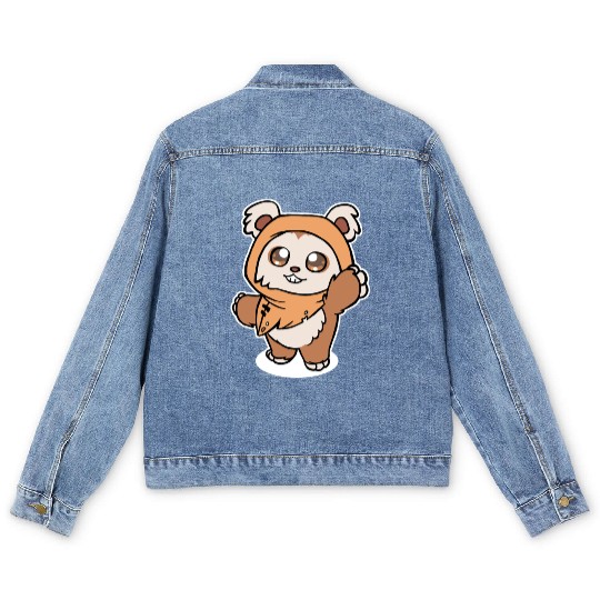 Baby Ewok Men's Denim Jackets