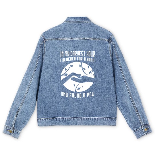 In my darkest hour I reached for a hand Men's Denim Jackets