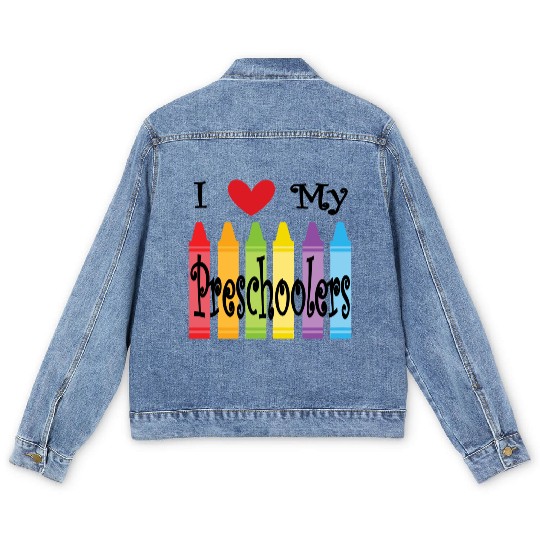 preschool teacher Men's Denim Jackets