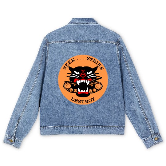 M18 HELLCAT Tank Destroyer Men's Denim Jackets