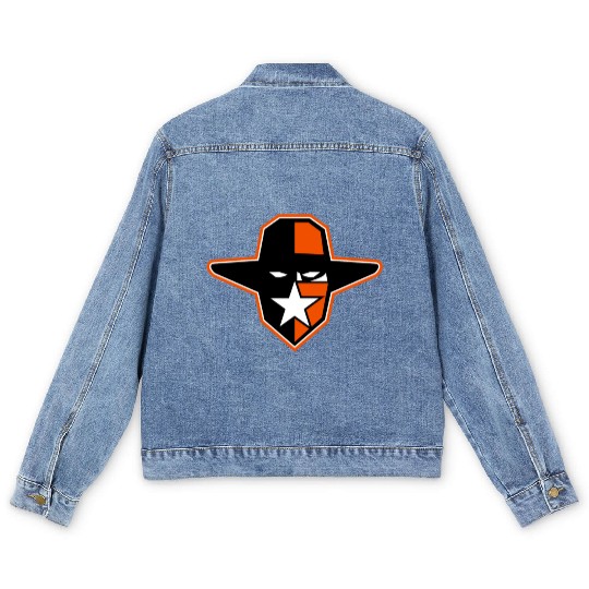 Cowboy Outlaw Star Icon Men's Denim Jackets