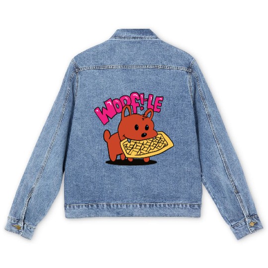 waffle dog Men's Denim Jackets