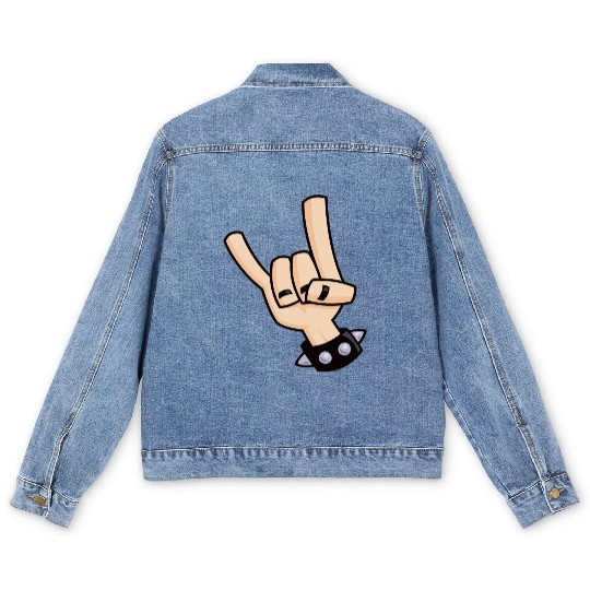 Devil Horns Men's Denim Jackets
