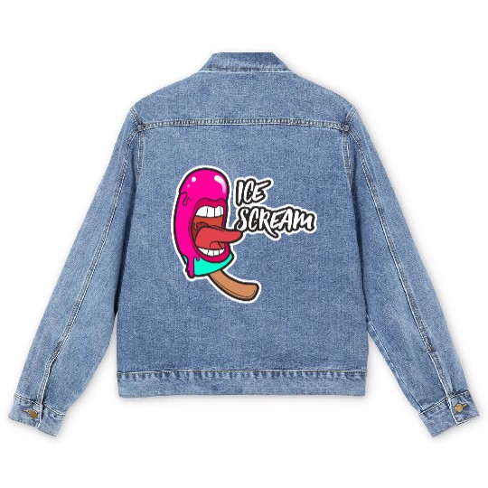 ice scream Men's Denim Jackets