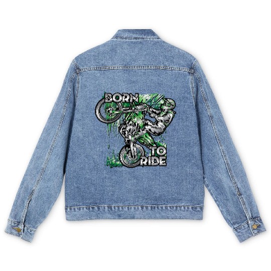 Supercross Born To Ride Men's Denim Jackets