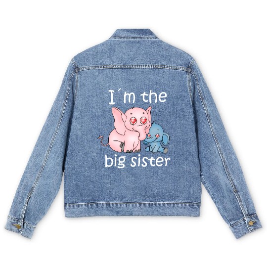I'm the Big Sister Men's Denim Jackets