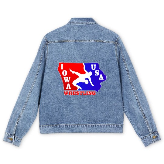 Iowa Team USA Wrestling Men's Denim Jackets