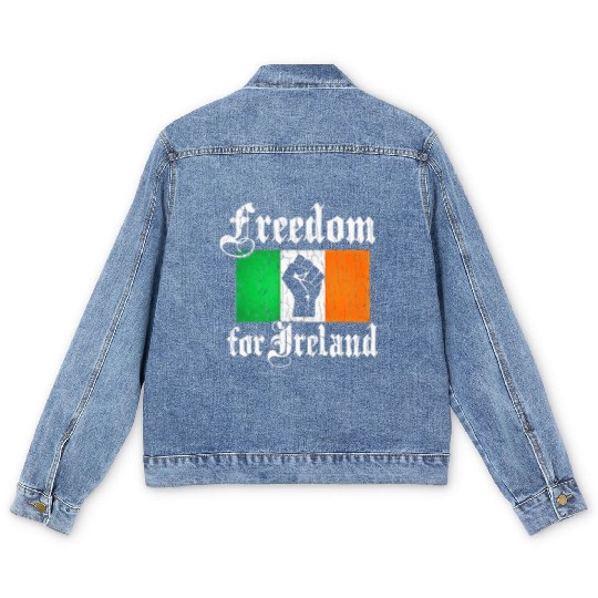 freedom for ireland Men's Denim Jackets