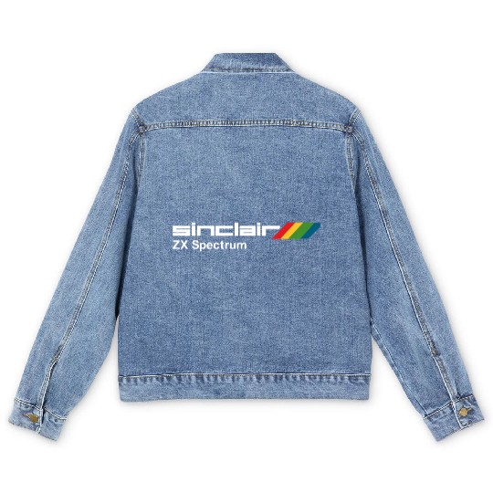 Sinclair Zx Spectrum Mens Retro 80 s Video Game T Men's Denim Jackets