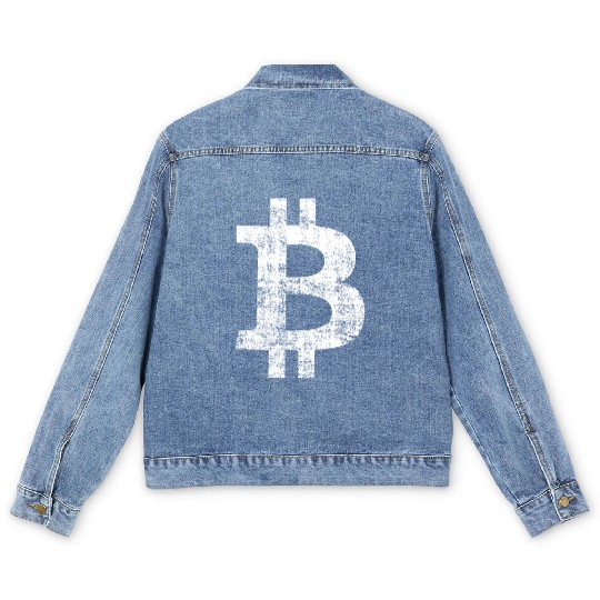 Bitcoin Men's Denim Jackets