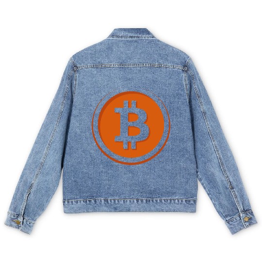 Bitcoin Men's Denim Jackets