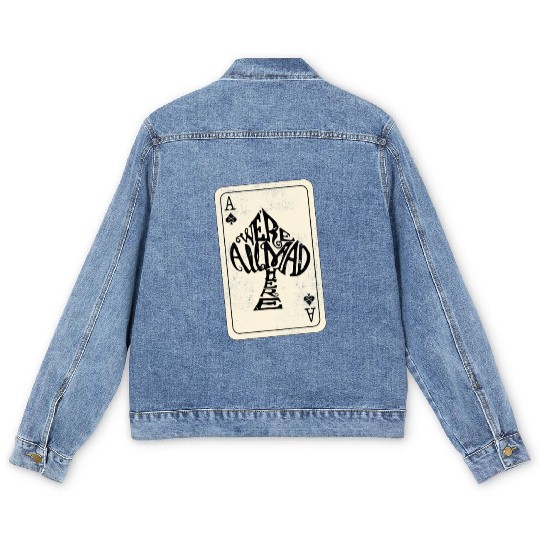 Alice in Wonderland | Ace Of Spades Were All Mad Here Men's Denim Jackets