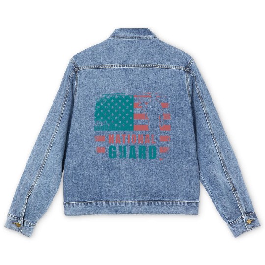 National Guard Veteran Men's Denim Jackets