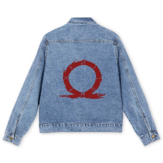 God of War Viking Logo US Shipped FREE viking Men's Denim Jackets