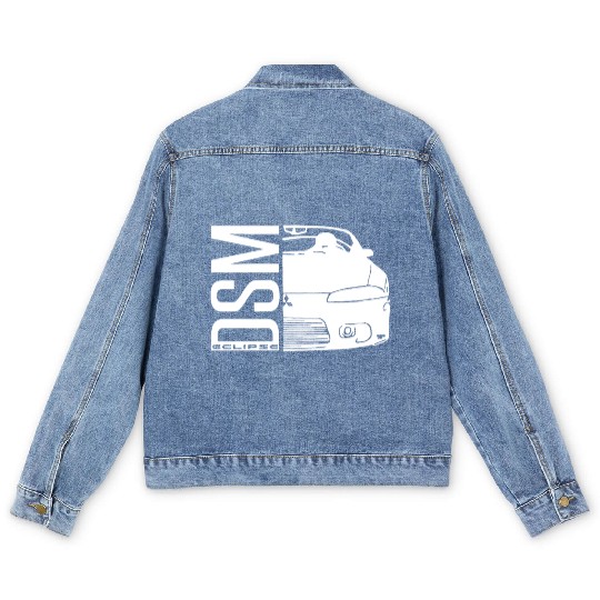 DSM Mitsubishi Eclipse Hoody Car Truck Racing Hood Men's Denim Jackets