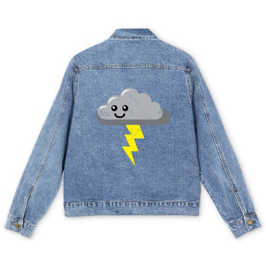 Thundercloud Storm Cloud gift weather Men's Denim Jackets