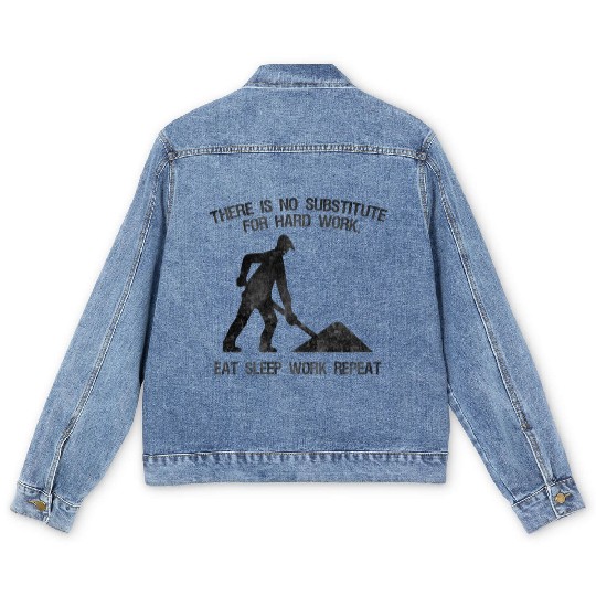 WORK HARD (b) Men's Denim Jackets