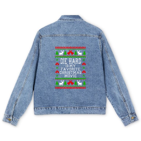 Die Hard Is My Favorite Christmas Movie Men's Denim Jackets