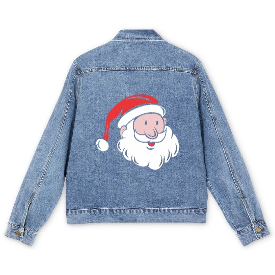 Santa Saint Nicholas Men's Denim Jackets