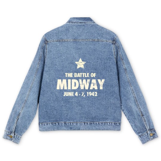 Battle Of Midway - World War 2 / WWII Men's Denim Jackets