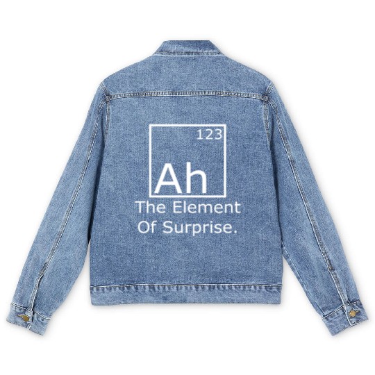 Ah The element of surprise Men's Denim Jackets