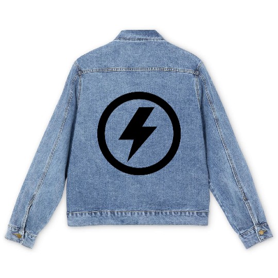 Lightning bolt Men's Denim Jackets