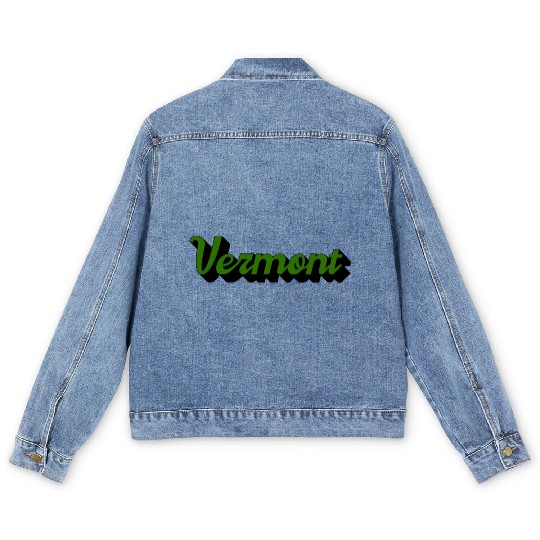 Green Vermont Men's Denim Jackets