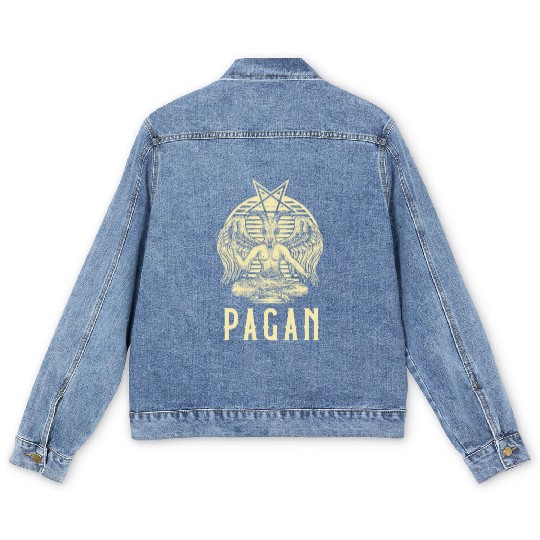 Pagan print | Wiccan graphic & Pagan Gifts Men's Denim Jackets