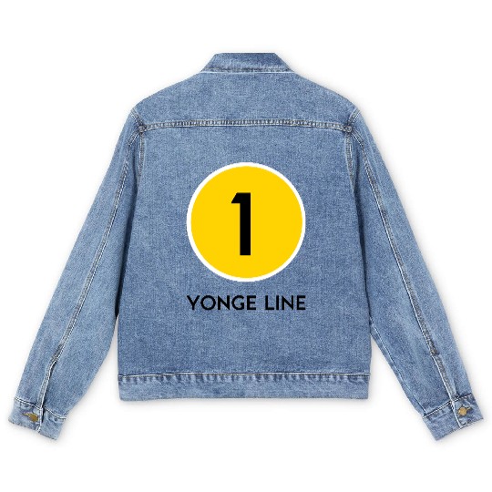 Yonge Street Subway Line Men's Denim Jackets