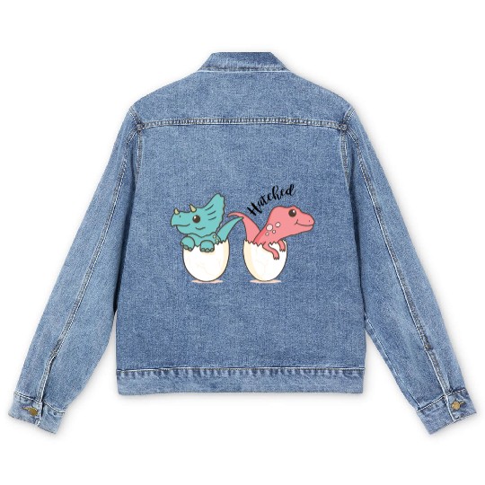 Baby Dinos Hatch Newborn Men's Denim Jackets