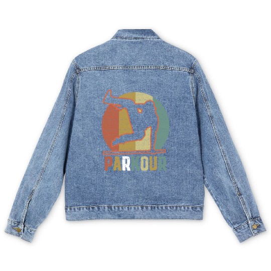 Youth Parkour design for Boys Men's Denim Jackets
