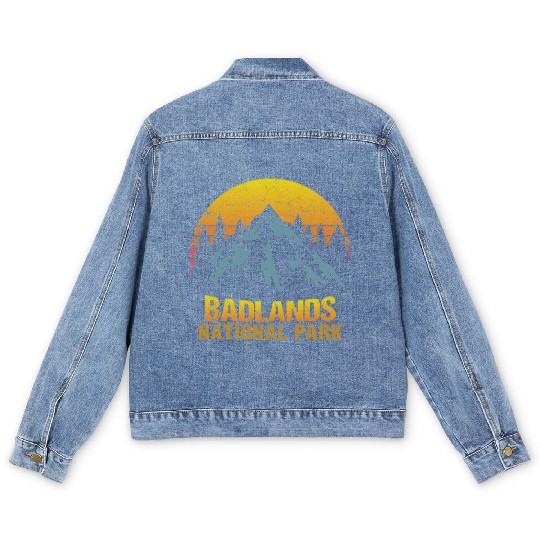 Badlands National Park Men's Denim Jackets