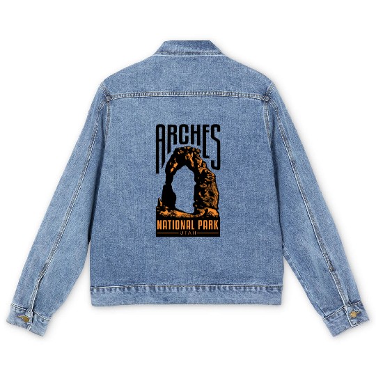 Arches National Park - Utah Men's Denim Jackets