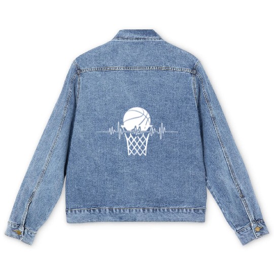 Basketball Beat Men's Denim Jackets