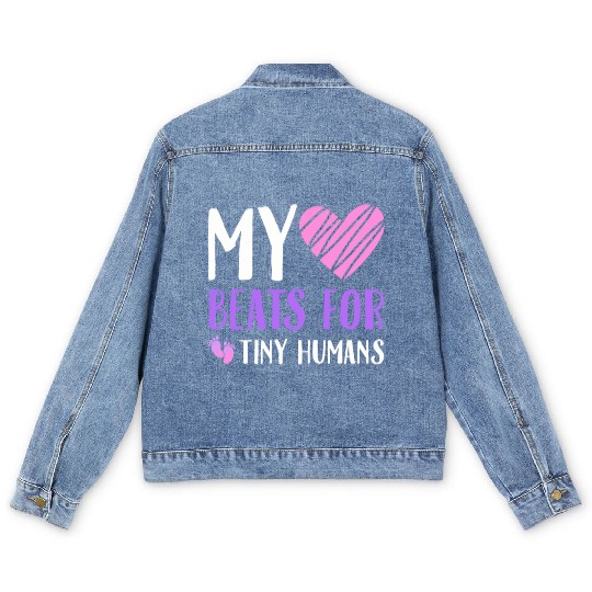 NICU Nurse product Men's Denim Jackets