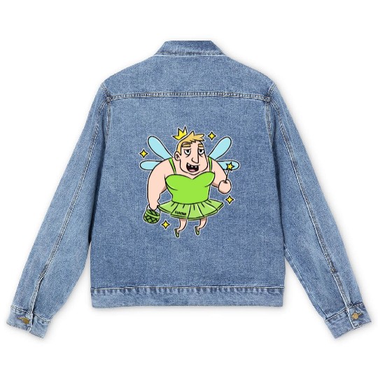 Tooth Fairy tales funny mouth Magic Kids Gift Men's Denim Jackets