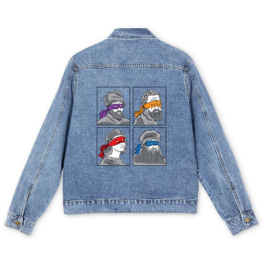 Leonardo Donatello Raphael Michelangelo Gift Men's Denim Jackets