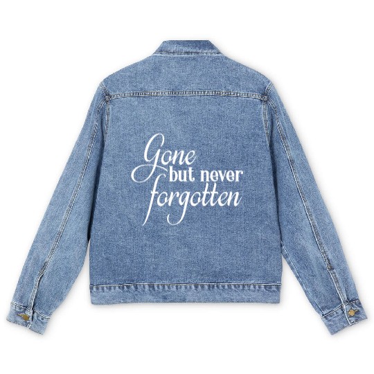 RIP Memorial Gone But Never Forgotten Men's Denim Jackets