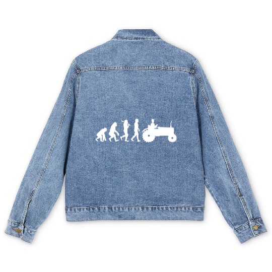 Farmer evolution Men's Denim Jackets tractor tractor