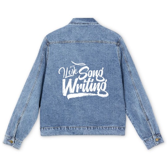 Songwriter Songwriting Writing Song Writer Compose Men's Denim Jackets