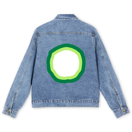 circle orbital drug mood hippie nature flower gift Men's Denim Jackets