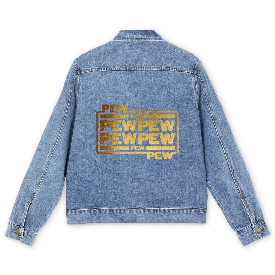 Pew Pew Pew Men's Denim Jackets