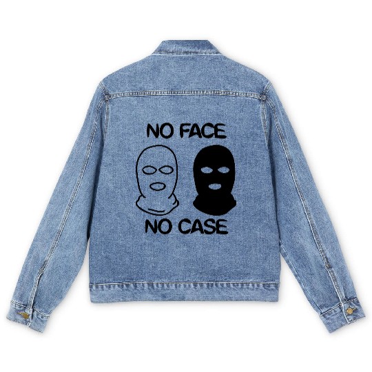 no face no case Men's Denim Jackets