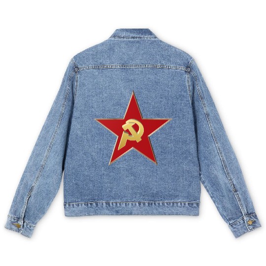 Hammer and sickle Men's Denim Jackets